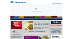 Desktop Screenshot of cvpowdercoaters.net.au